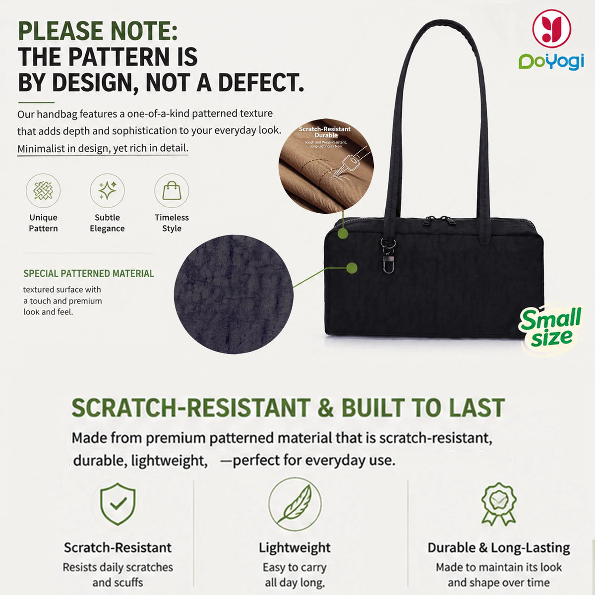 Nylon Tote Bag Bowler Bag Women Shoulder Purse with Keychain Clip, Lightweight Zipper Handbag Daily Work Travel Gym Gift for Mum