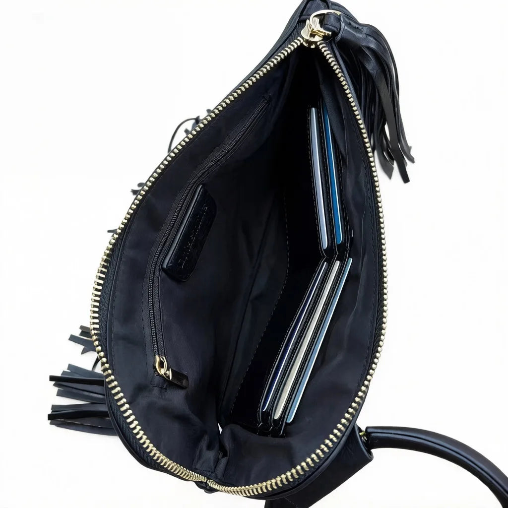 Vintage and personalized women's fringed clutch bag, fashionable street style Y2K handbag